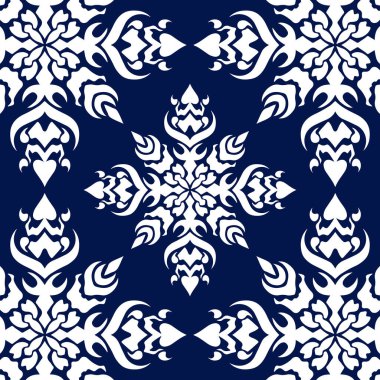 Geometrik havalı soyut çiçek deseni
