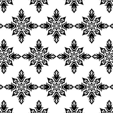 Geometrik havalı soyut çiçek deseni