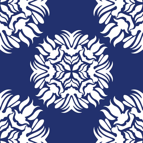 Geometrisch Kühle Abstrakte Florale Muster — Stockvektor
