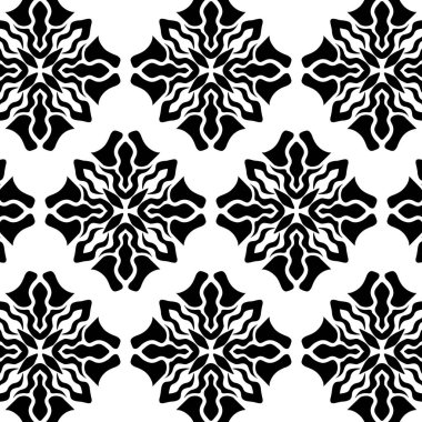 Geometrik havalı soyut çiçek deseni