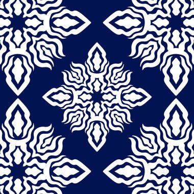 Geometrik havalı soyut çiçek deseni