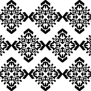 Geometrik havalı soyut çiçek deseni