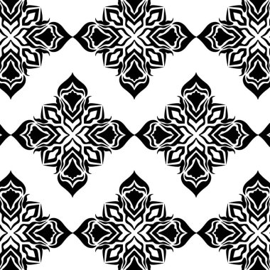 Geometrik havalı soyut çiçek deseni