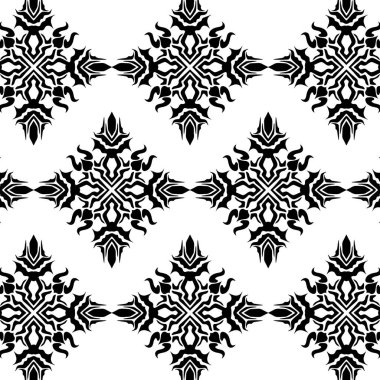 Geometrik havalı soyut çiçek deseni