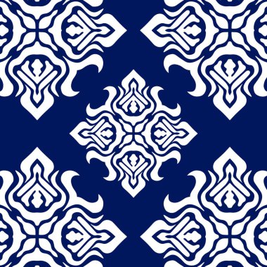 Geometrik havalı soyut çiçek deseni