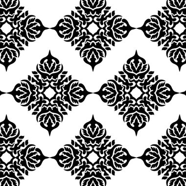 Geometrik havalı soyut çiçek deseni