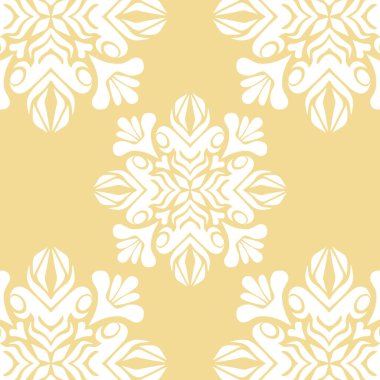 Geometrik havalı soyut çiçek deseni