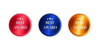  Ödül simgesi vektörü ödül sertifikası tasarım simgesi