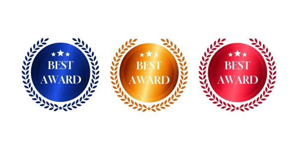  Ödül simgesi vektörü ödül sertifikası tasarım simgesi