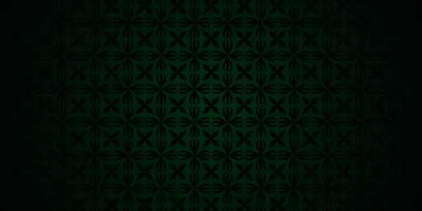 Arabic Motif Green Background — Stock Vector