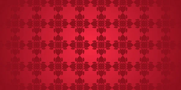 Motif Arabe Fond Rouge — Image vectorielle