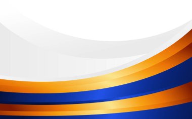 Mavi kenarlıklı basit beyaz iş arkaplanı