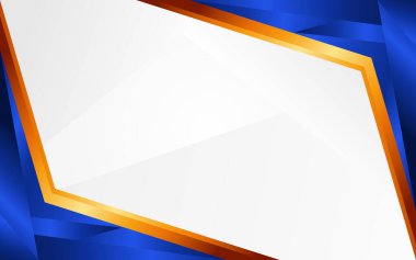 Mavi kenarlıklı basit beyaz iş arkaplanı