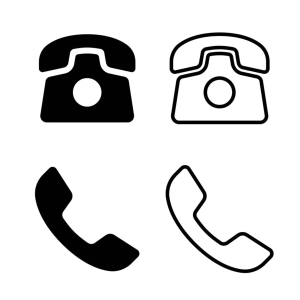 Chiama Vettore Icona Vettore Icona Del Telefono — Vettoriale Stock