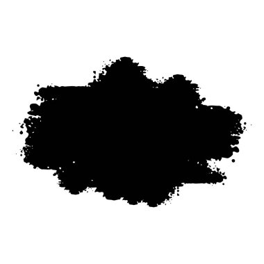 Siyah sıçrama koleksiyonu. Mürekkep lekesi. Sprey boyayla boyayın. Sprey boya elementleri. Siyah mürekkep sıçrama çizgileri ve damlalar. Boya fırçası, vuruş vektörü ayarlandı. Sprey boyayla boyayın..