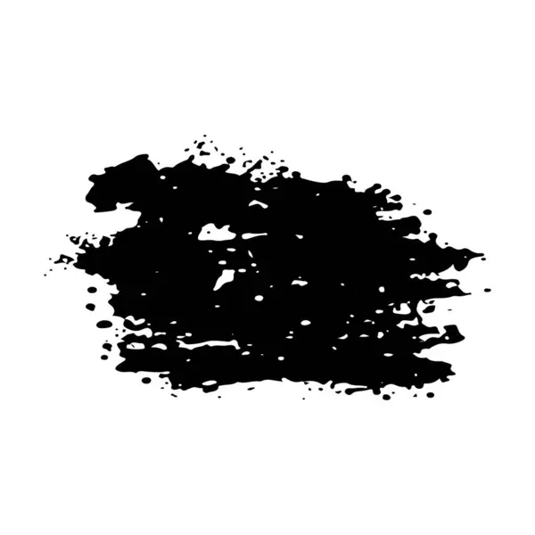 Fekete Fröccsenés Gyűjtemény Tintafoltok Fesd Folttal Alakját Festékszóró Elemek Készlete — Stock Vector