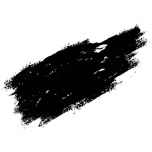 黑色飞溅集合 墨水污迹 喷上涂有污渍的油漆 一套喷漆元件 黑色墨水飞溅线和滴落 笔划矢量集 用喷雾剂把形状涂上污迹 — 图库矢量图片
