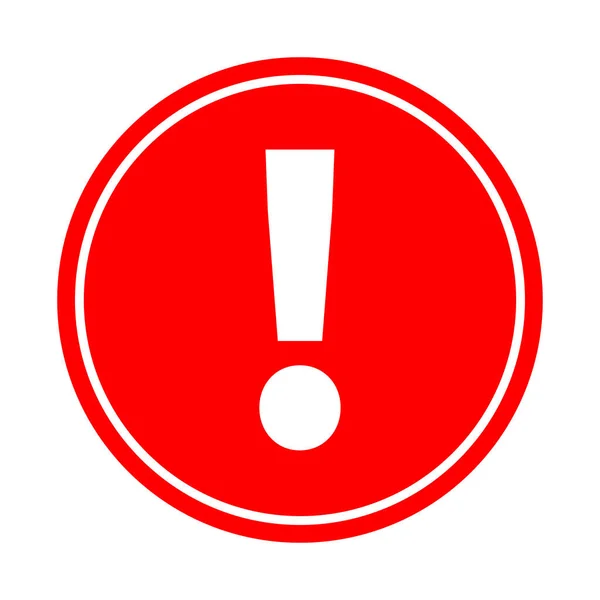 kırmızı ünlem işareti ile kırmızı çember arkaplan