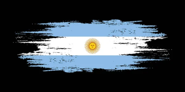 Arjantin fırça bayrağı, Arjantin bayrak fırçası suluboya bayrak tasarımı unsuru