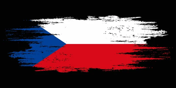 Çek Cumhuriyeti fırça bayrağı, Çek Cumhuriyeti bayrak fırçası suluboya bayrak tasarım unsuru