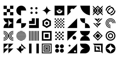 Soyut minimalist geometrik elementler.