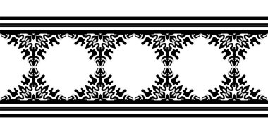 Zarif etnik sınır süsleme şablonu