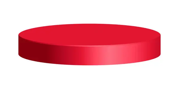 Basit kırmızı dairesel podyum