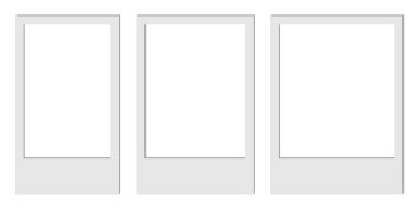 boş beyaz fotoğraf çerçevesi modeli