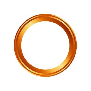 Basit altın geometrik çember