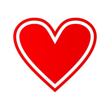  red heart on transparent background 