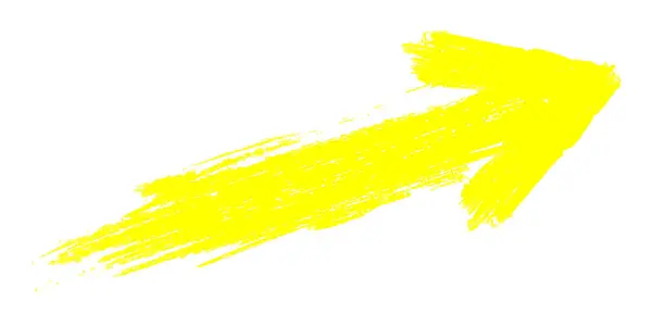 Basit sarı grunge oku