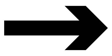 Siyah ok şekli ögesi