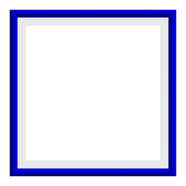 Basit mavi fotoğraf çerçevesi