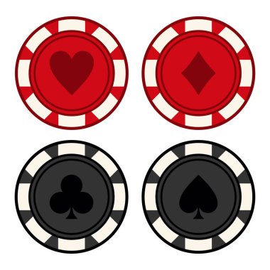 Poker kumarhanesi fiş simgesi