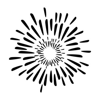 Soyut siyah havai fişekler kıvılcım saçar