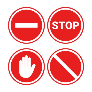 kırmızı yuvarlak arkaplan durdurma simgesi koleksiyonu