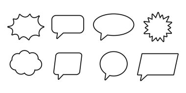 Retro biçimi boş çizgi roman konuşma balonu