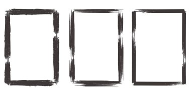 siyah grunge çerçeve koleksiyonu