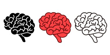 İnsan beyni simgesi koleksiyonu
