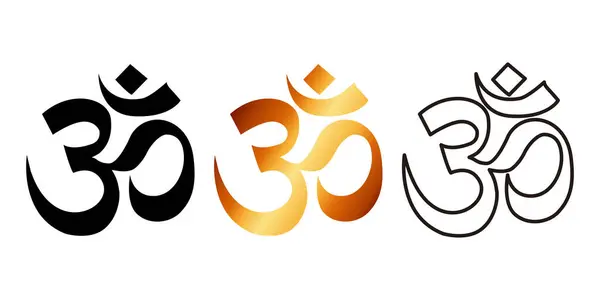 Om Aum, bir Hindu düz simgesi.