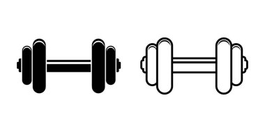 Spor için halter simgesi