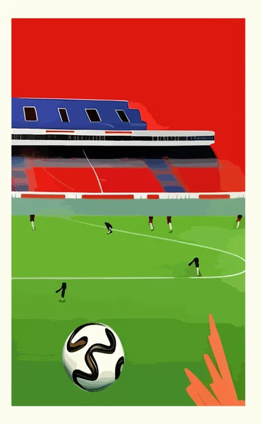 Monde Football Nouveau Design — Image vectorielle
