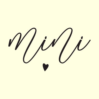 MINI . yeni stil tasarım t-shirt tasarımım (EPS vektörünü kontrol et).