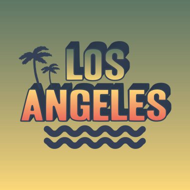 Los Angeles benim yeni tasarım tişört tasarımım (EPS vektörünü kontrol et).