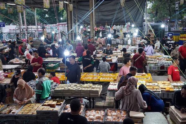 November 2022 Früh Morgens Kuchenmarkt Pasar Senen Central Jakarta Indonesien — Stockfoto