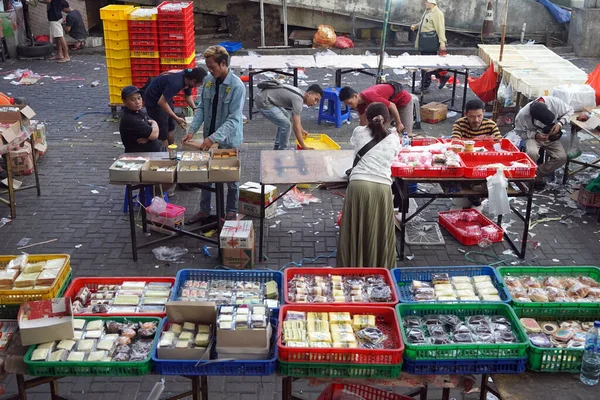 Novembro 2022 Mercado Bolos Manhã Cedo Pasar Senen Jacarta Central — Fotografia de Stock