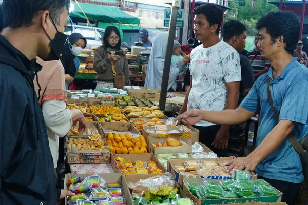 November 2022 Tidig Morgon Tårta Marknaden Pasar Senen Centrala Jakarta — Stockfoto