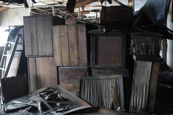 Интерьер заброшенного здания назван CTC в Джакарте. Сентябрь 23, 2020