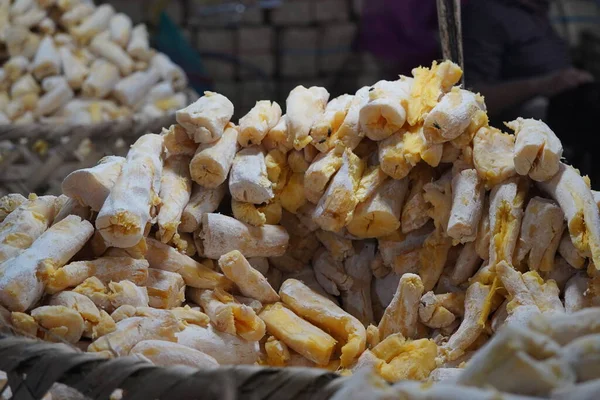 Tapai Nebo Páska Tradiční Potraviny Indonésie Vyrobené Fermentované Kasavy Tradičním — Stock fotografie