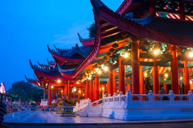 21 January 2023. Before Lunar New Year at Sam Poo Kong Semarang. Indonesia. Long exposure photography.